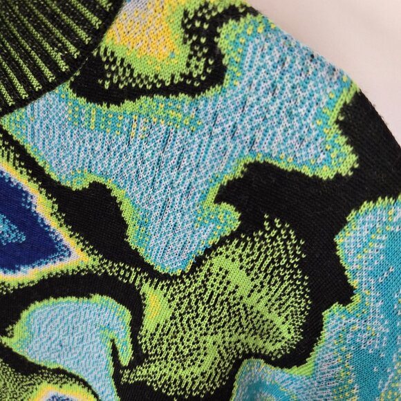AGR Cherish Jacquard Split Sweater Merino Wool Psychedelic Unisex Size Large NEW - Picture 3 of 12